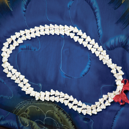 White Crown Flower Lei